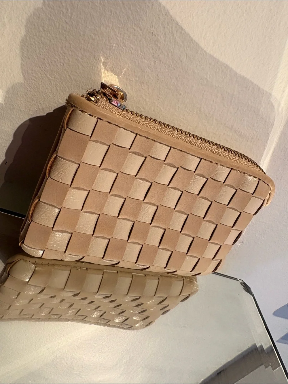 Smaller weaved mini wallet